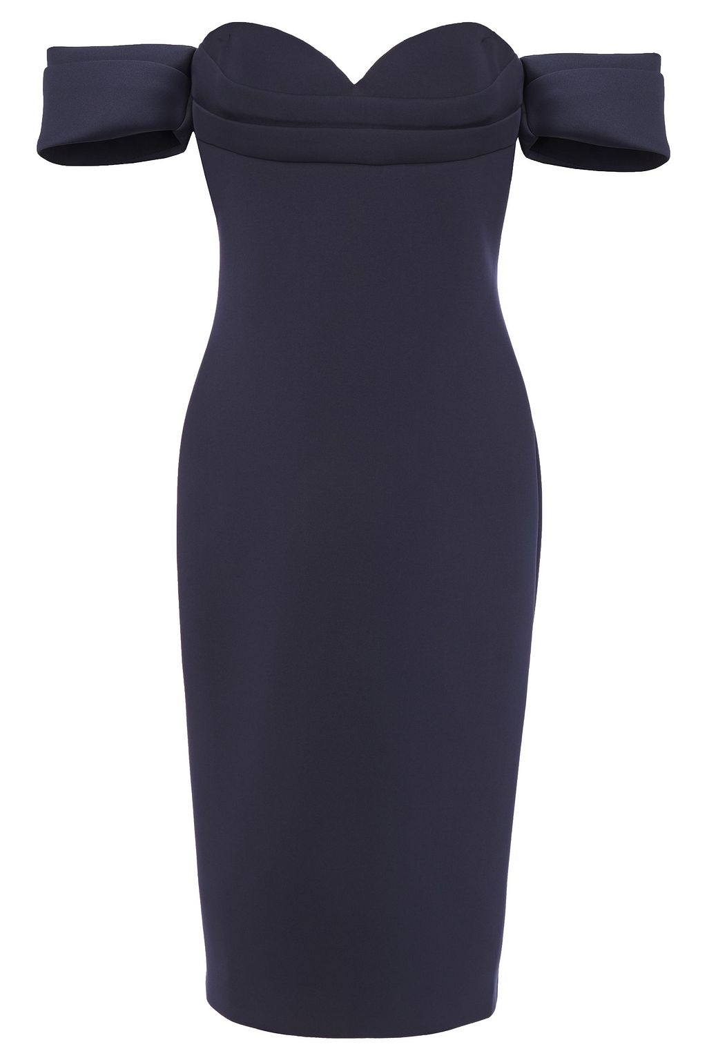 off the shoulder scuba dress