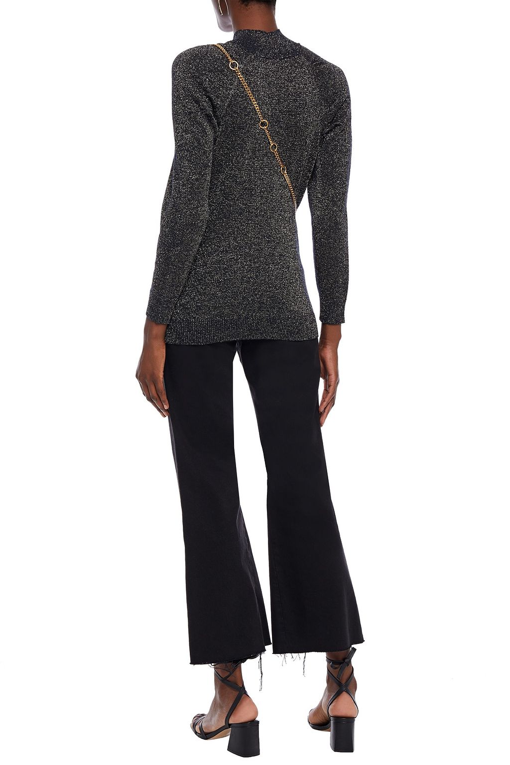 JOIE Artima gathered metallic wool-blend sweater
