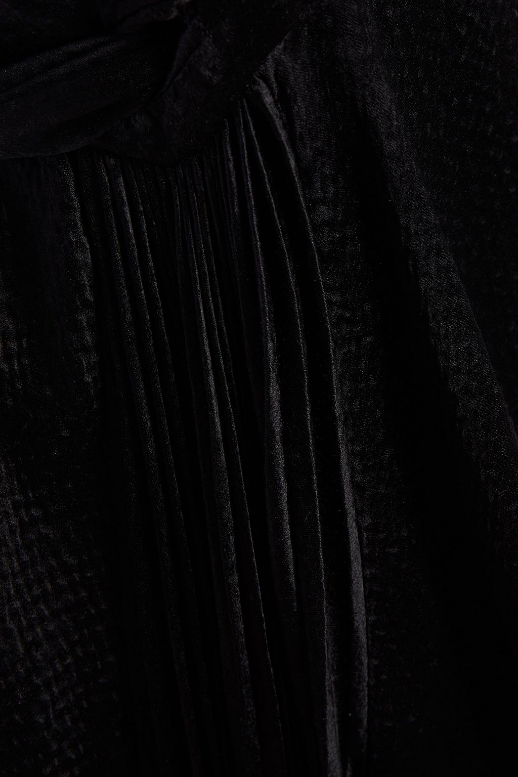 VALENTINO GARAVANI Hammered-satin maxi wrap dress