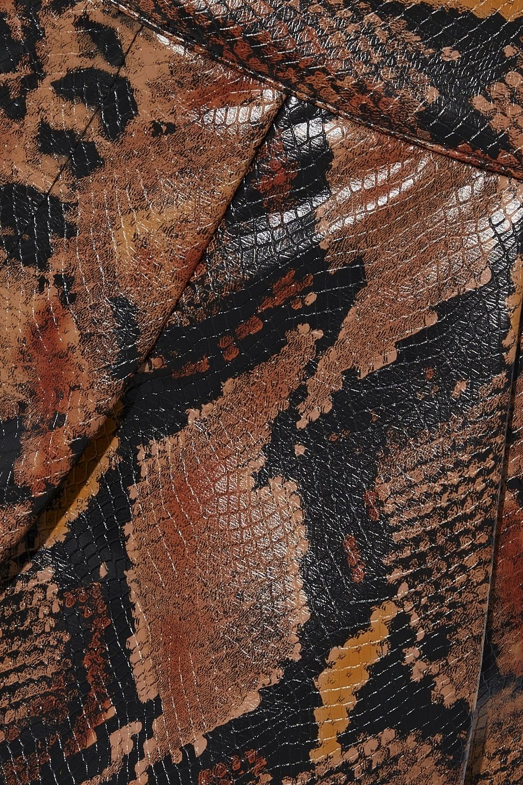RONNY KOBO Olivia faux snake-effect leather slim-leg pants