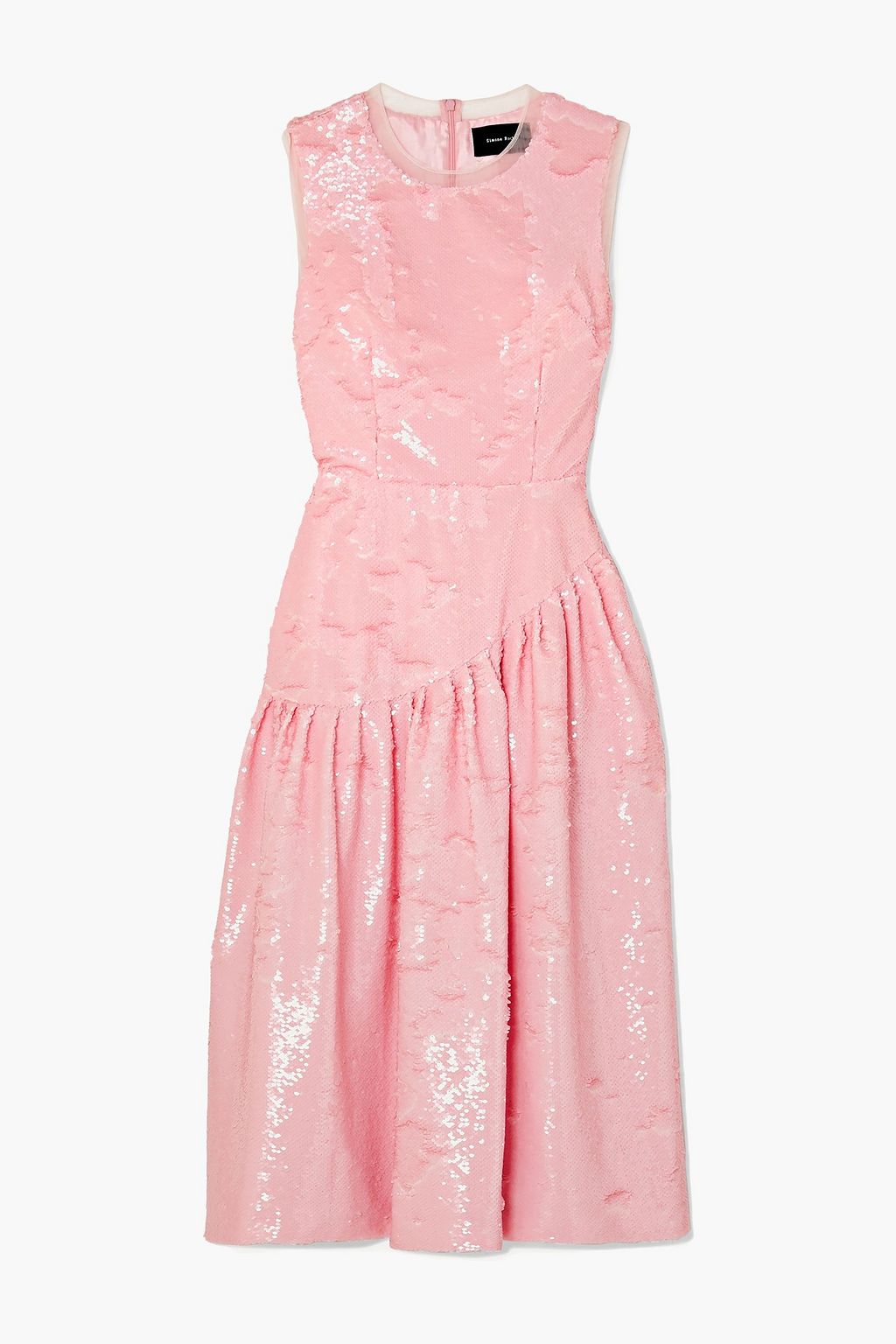 baby pink midi dress