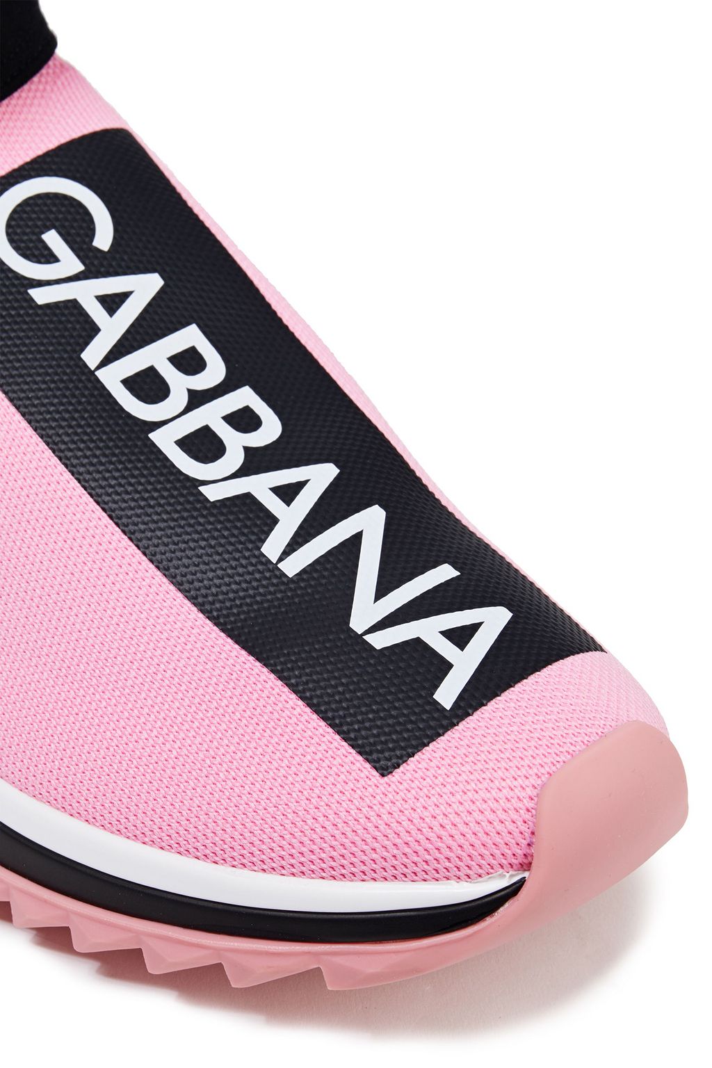 DOLCE&GABBANA Sorrento printed stretch-knit high-top sneakers
