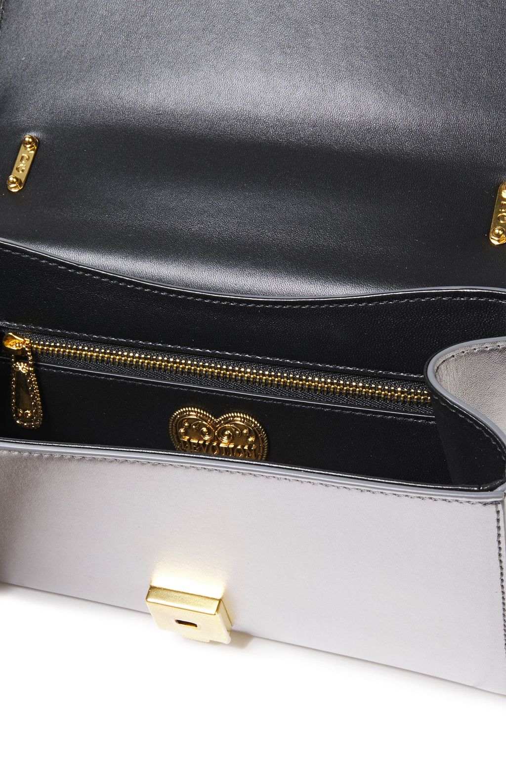 DOLCE&GABBANA Devotion quilted metallic leather shoulder bag
