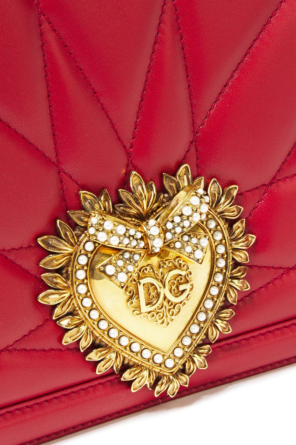 DOLCE&GABBANA Devotion embellished quilted leather tote