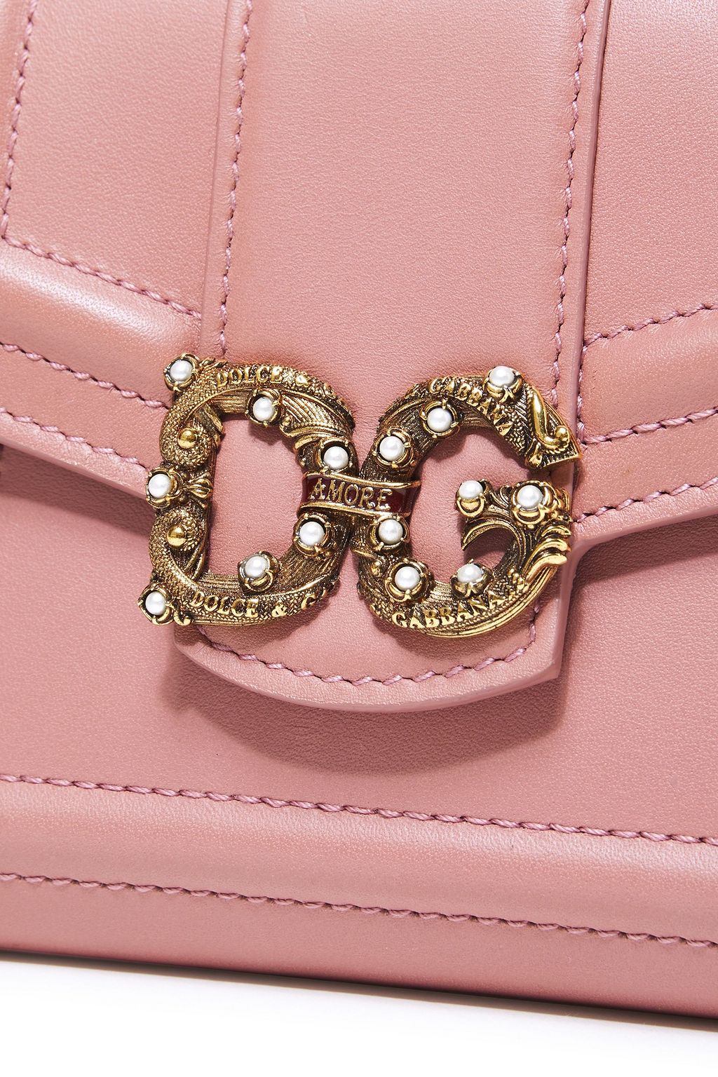 DOLCE&GABBANA DG Amore logo-embellished leather wallet