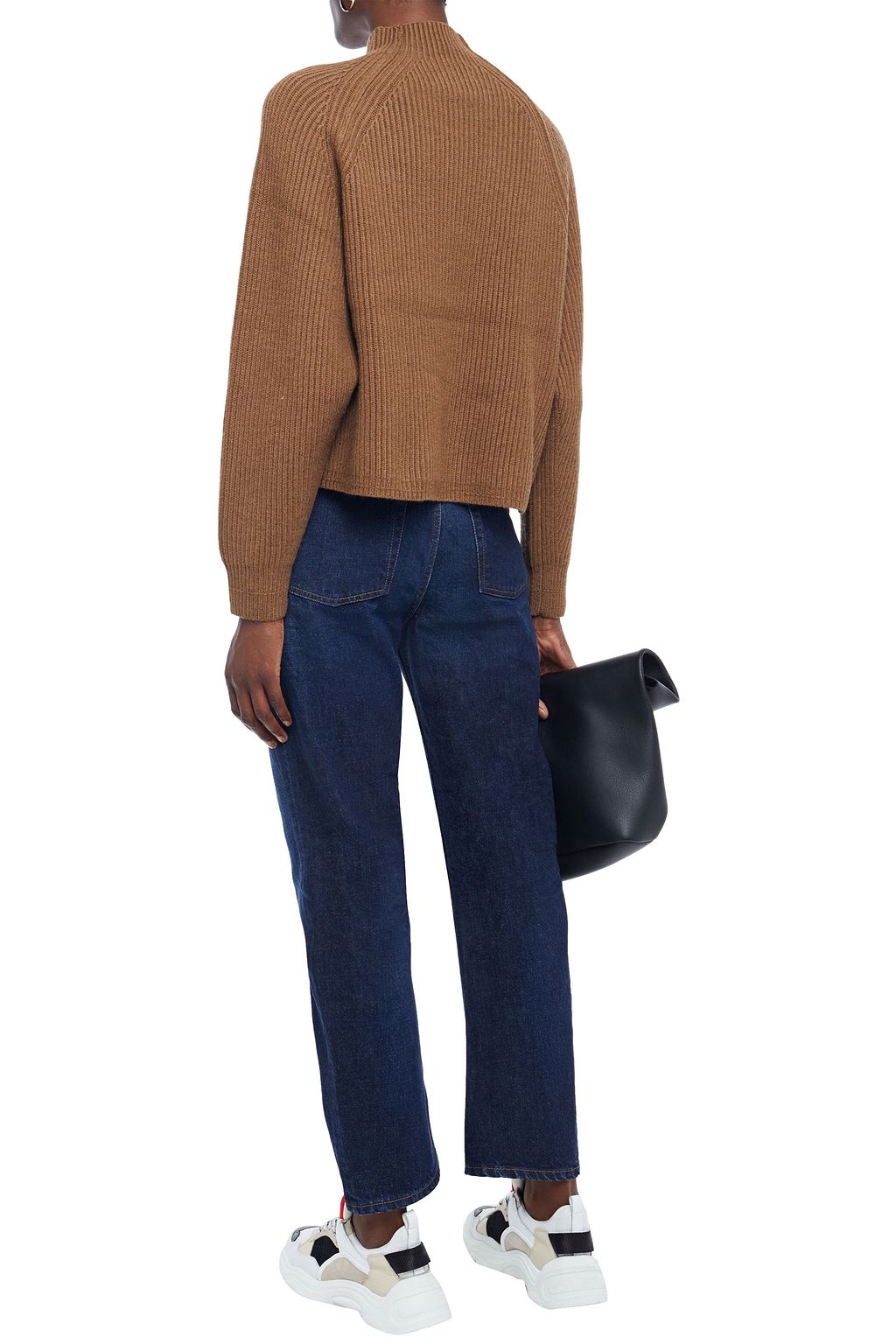 ACNE STUDIOS Log 페이디드 하이라이즈 스트레이트 레그 진