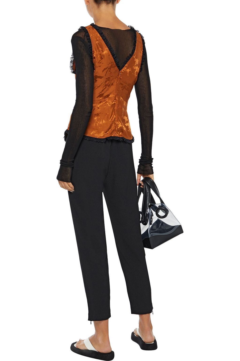 GANNI Crepe tapered pants