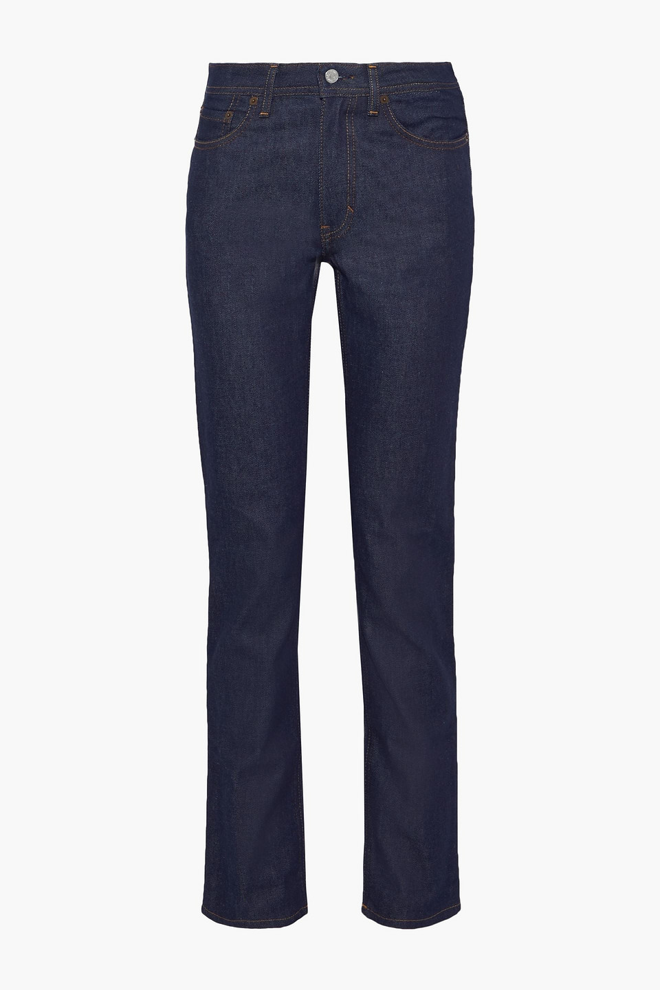 acne studios - south high-rise straight-leg jeans - blue - 22w-32l
