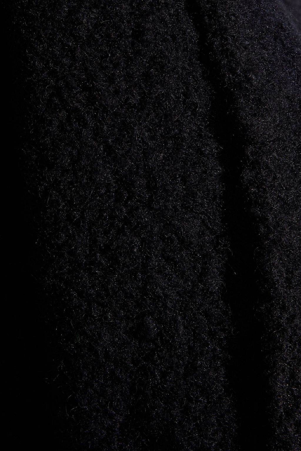 GANNI Fenn belted wool-blend bouclé coat