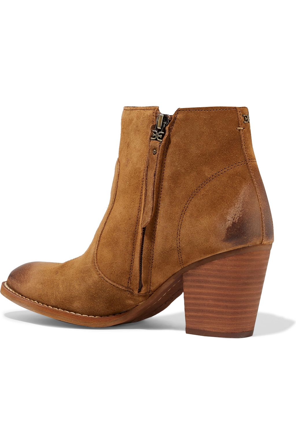 SAM EDELMAN Mari distressed suede ankle boots