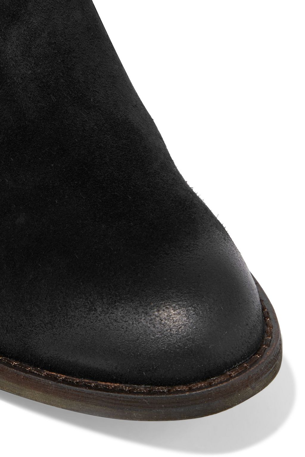 SAM EDELMAN Mari burnished-suede ankle boots