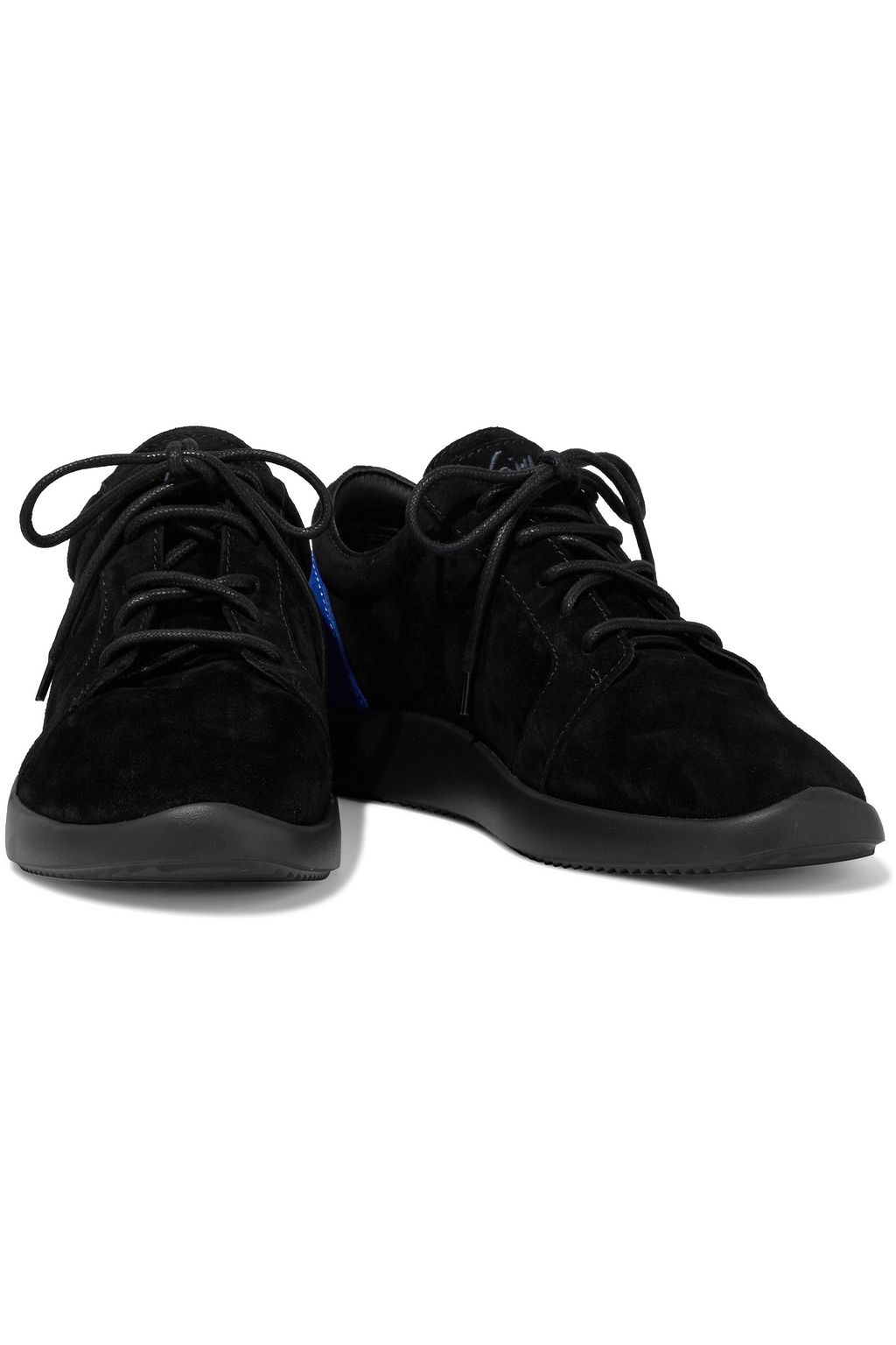 GIUSEPPE ZANOTTI Single G two-tone suede sneakers