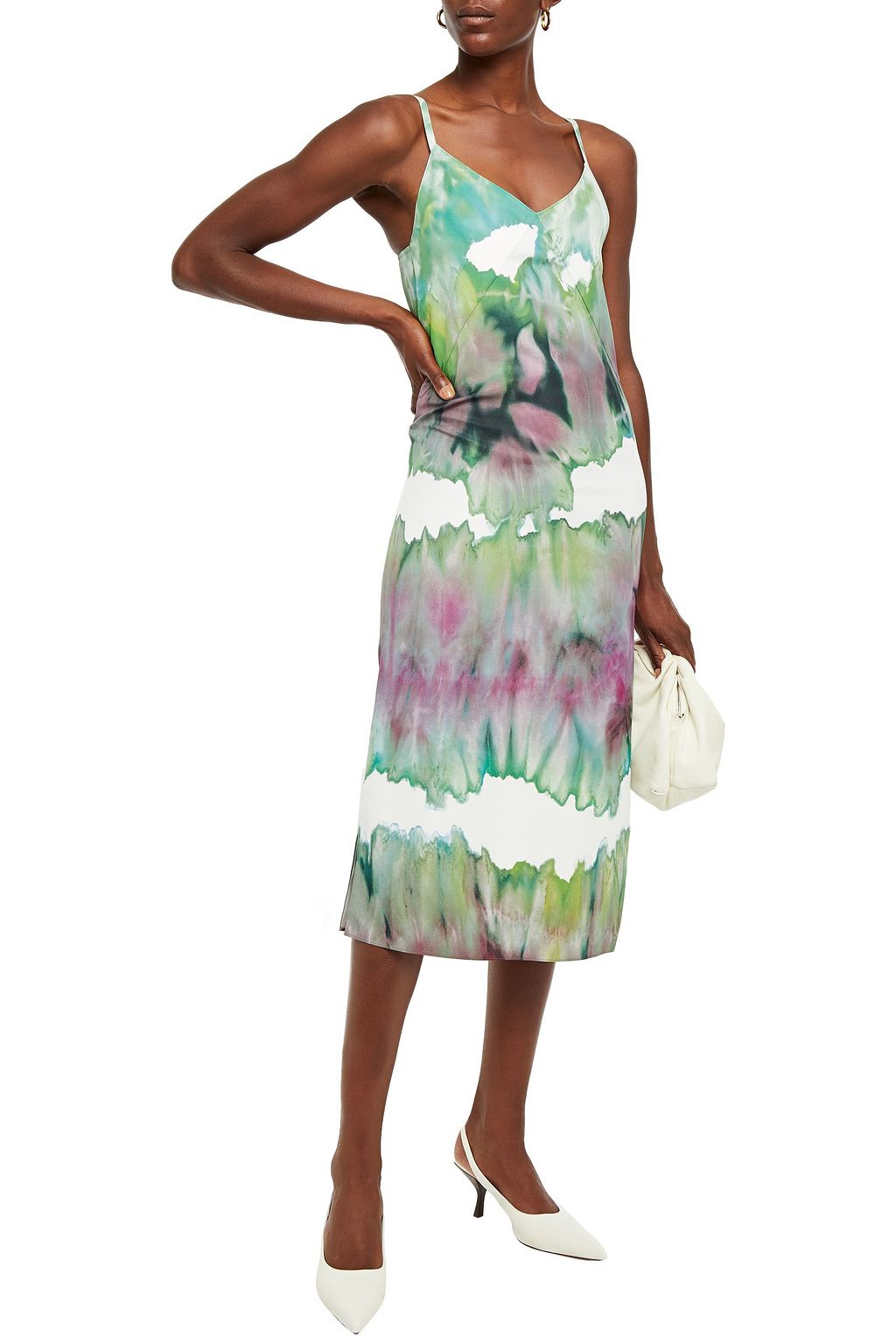 ACNE STUDIOS Slip Dress aus Twill mit Batikmuster