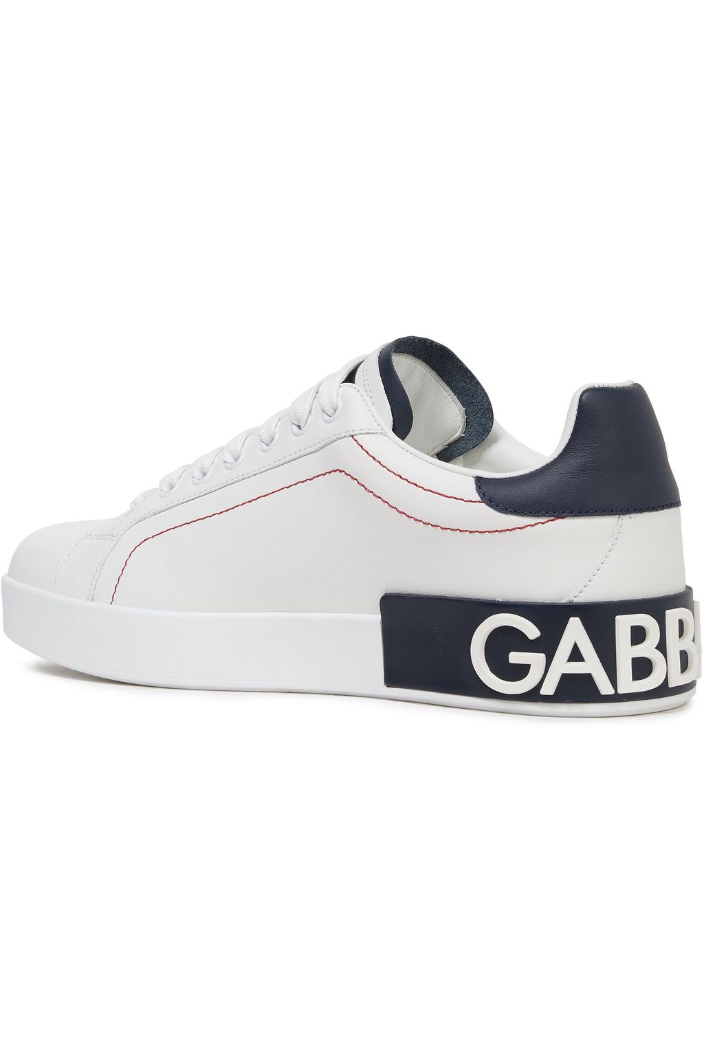 DOLCE&GABBANA Two-tone leather sneakers