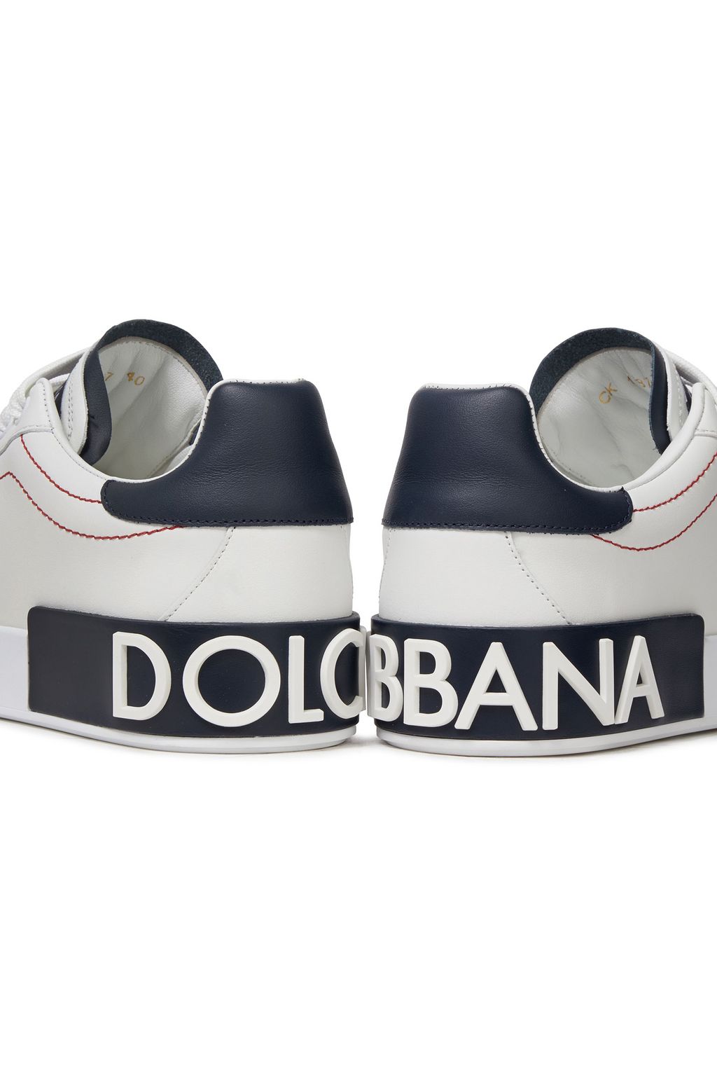 DOLCE&GABBANA Two-tone leather sneakers