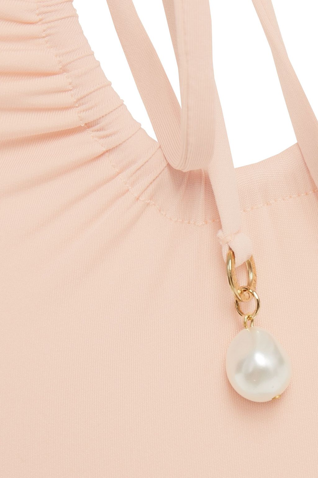 STELLA MCCARTNEY Embellished ruched swimsuit