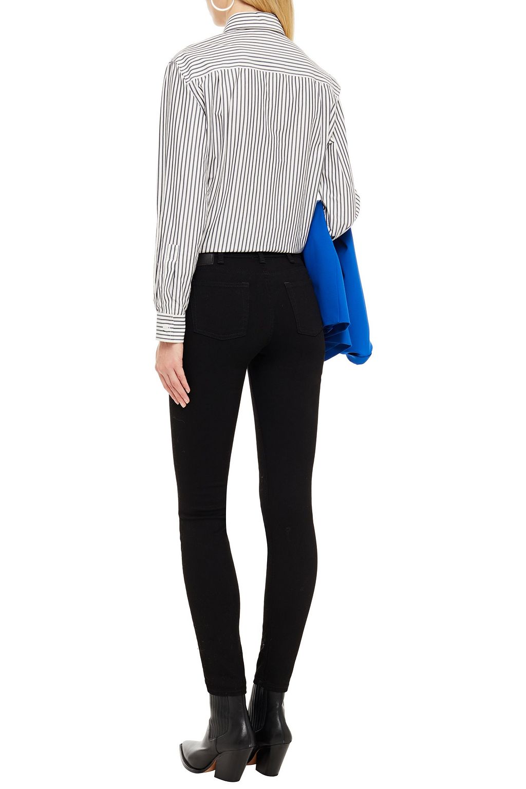 ACNE STUDIOS Climb faded mid-rise skinny jeans
