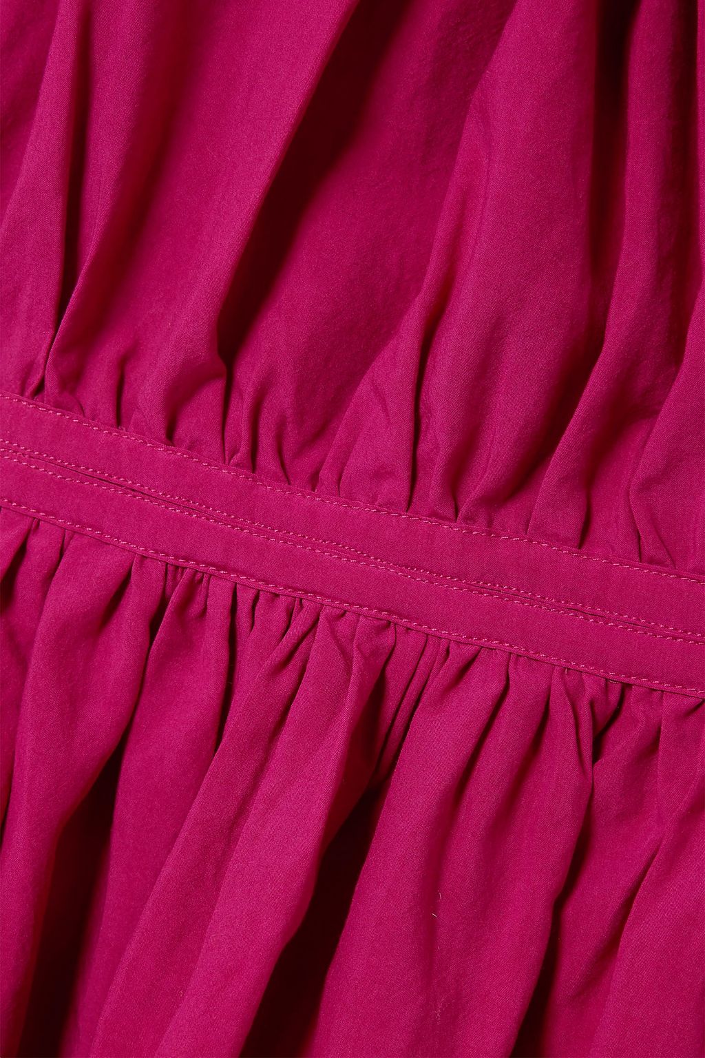 MARA HOFFMAN Maud Tencel-broadcloth peplum blouse