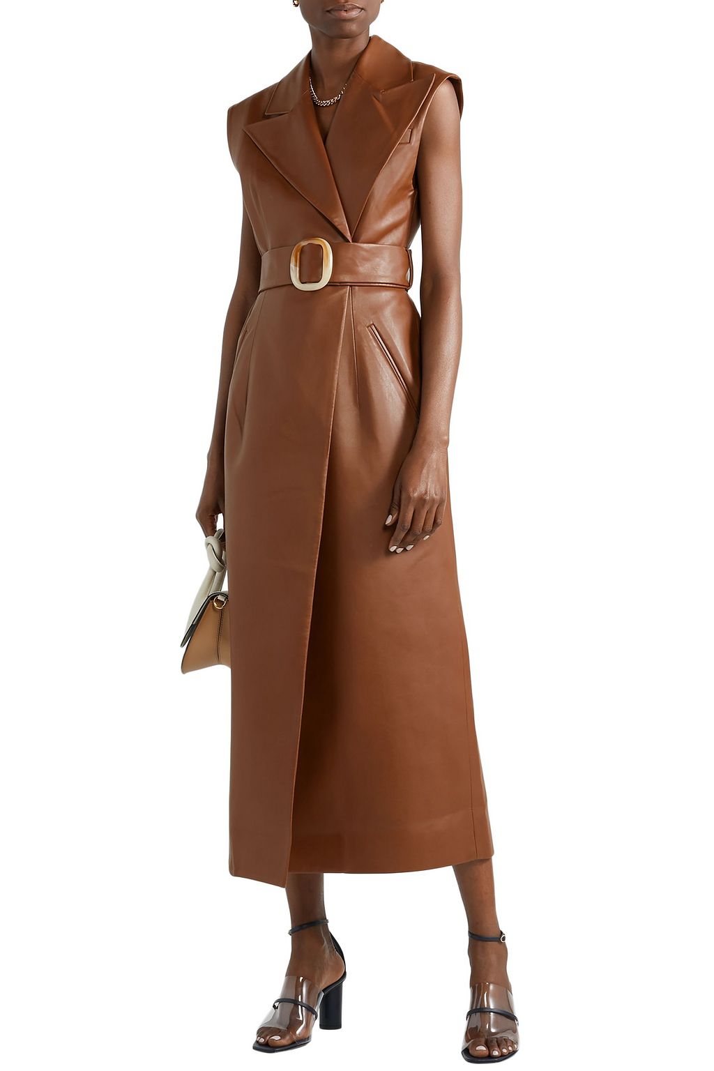 NEOUS Tuber leather and PVC sandals