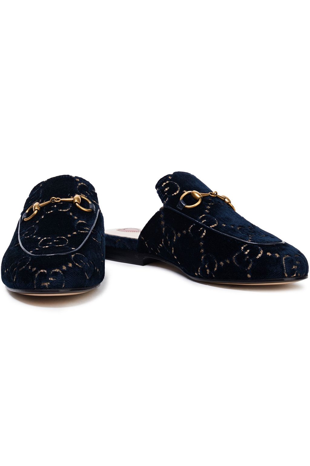 gucci velvet horsebit slippers