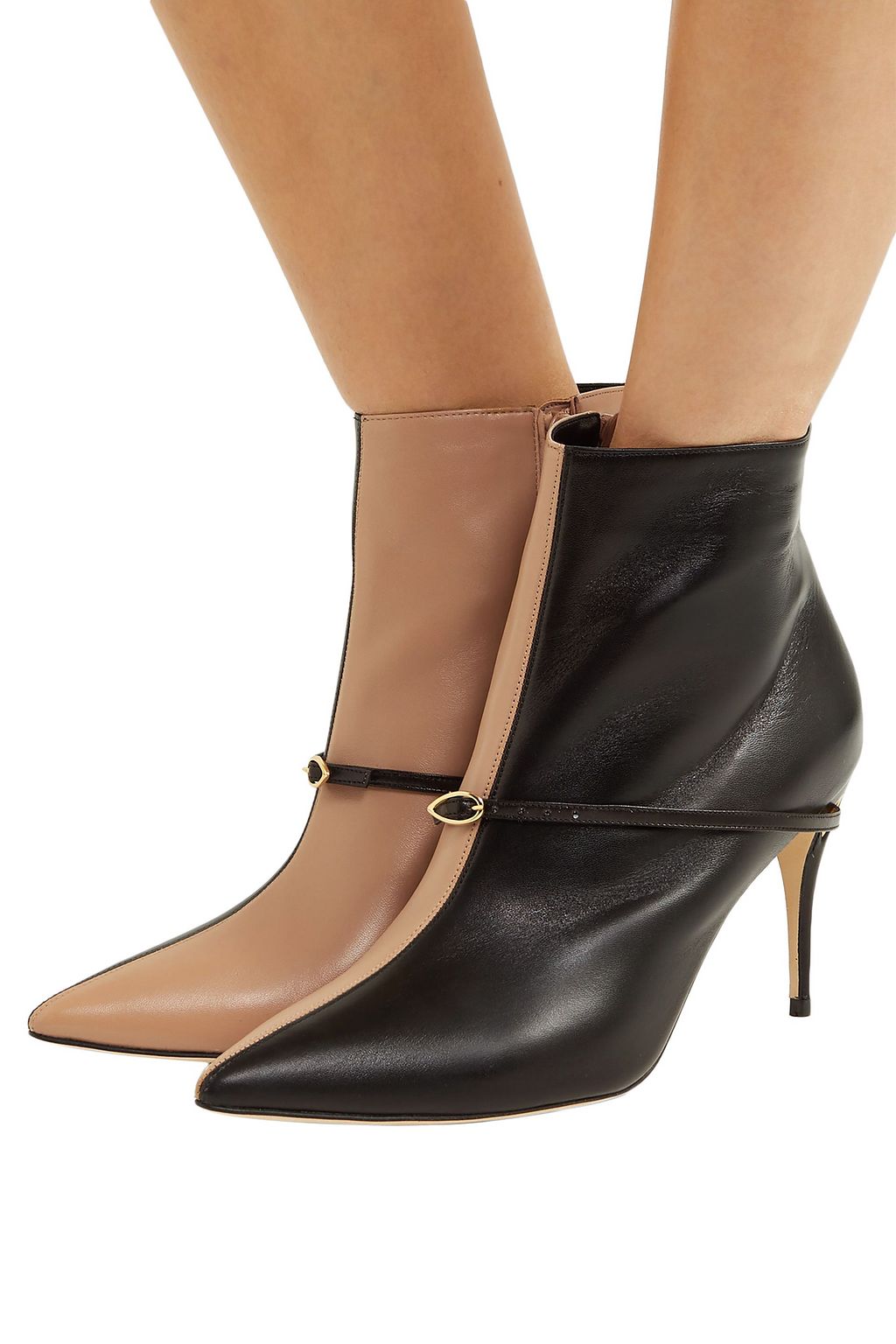JENNIFER CHAMANDI Nicolò 85 two-tone leather ankle boots