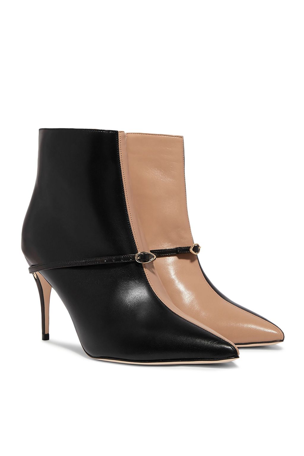 JENNIFER CHAMANDI Nicolò 85 two-tone leather ankle boots