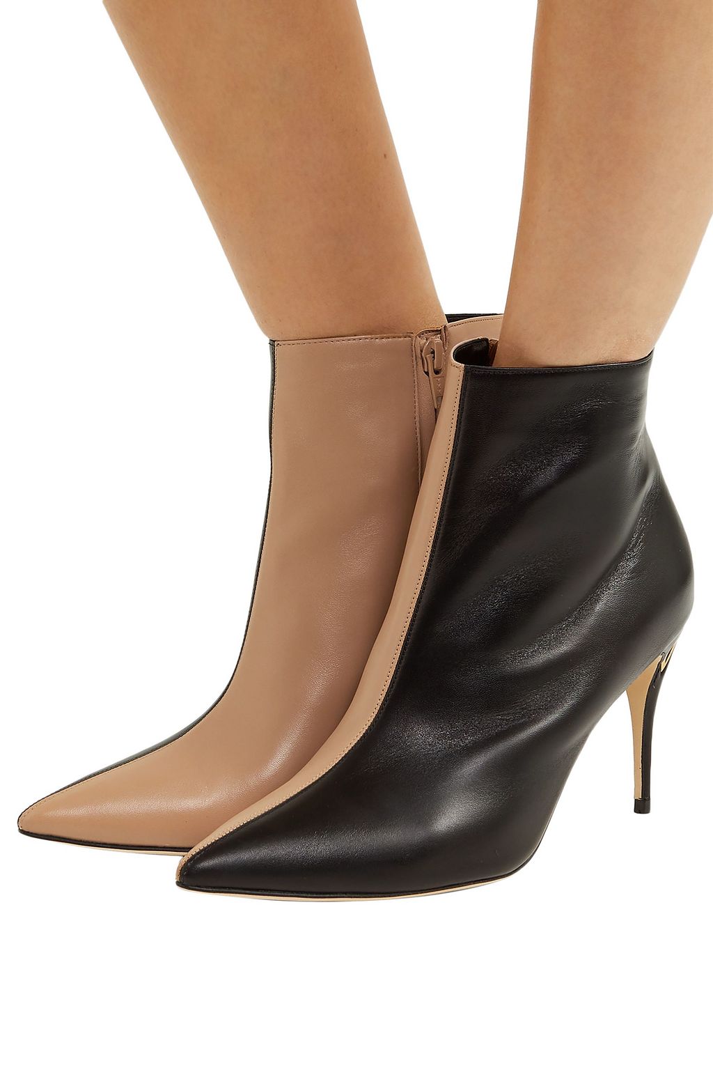 JENNIFER CHAMANDI Nicolò 85 two-tone leather ankle boots