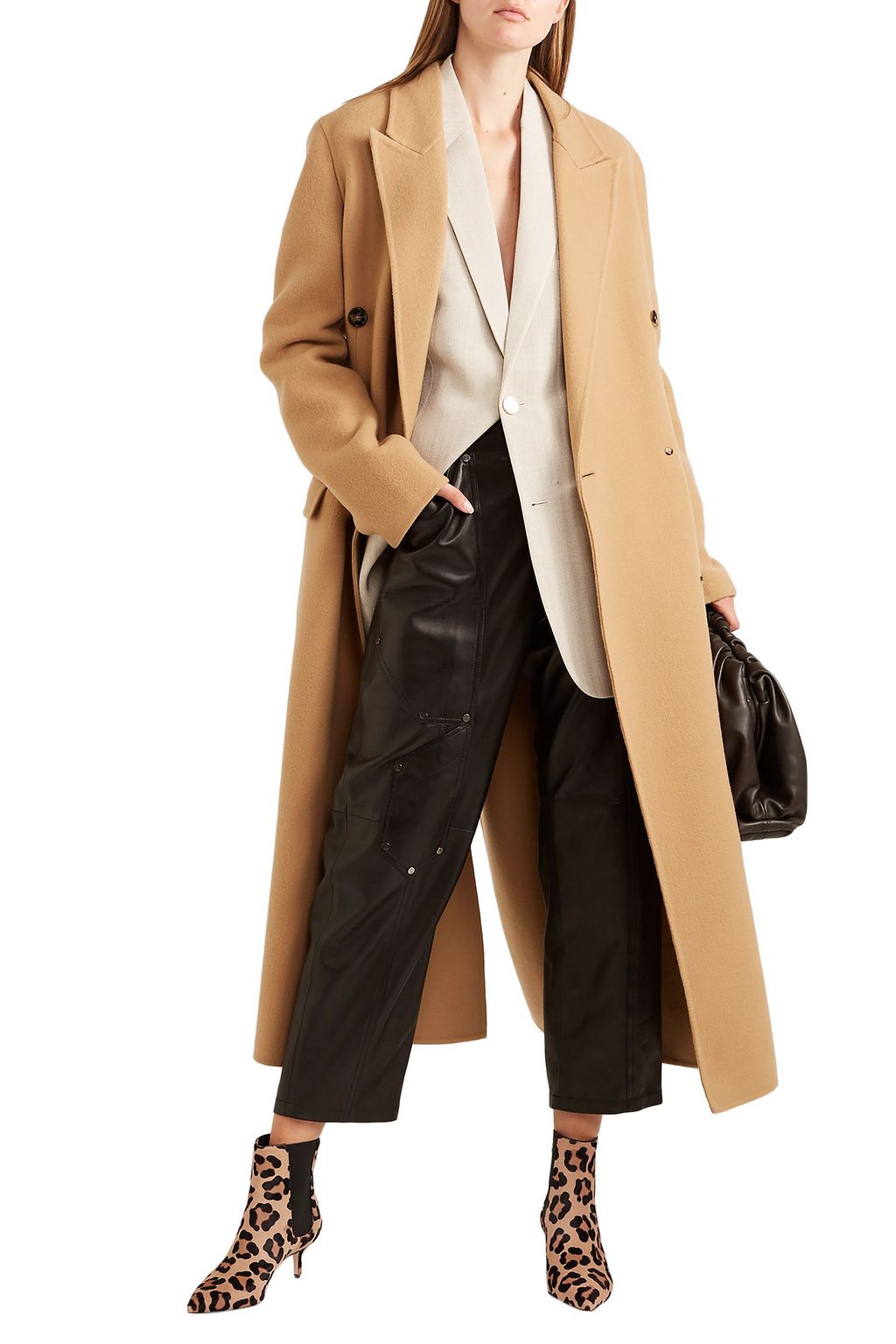 FRANCESCO RUSSO Leopard-print calf hair Chelsea boots