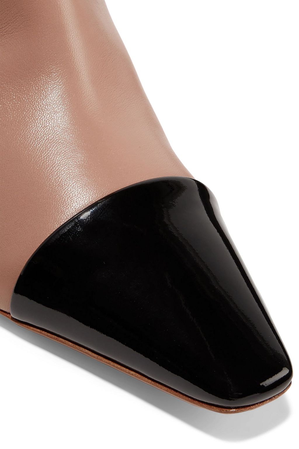 GIANVITO ROSSI 70 two-tone leather over-the-knee boots
