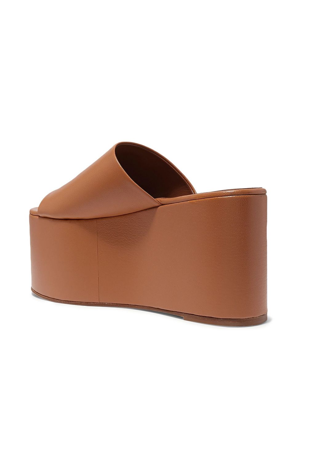 SIMON MILLER Blackout textured-leather platform sandals