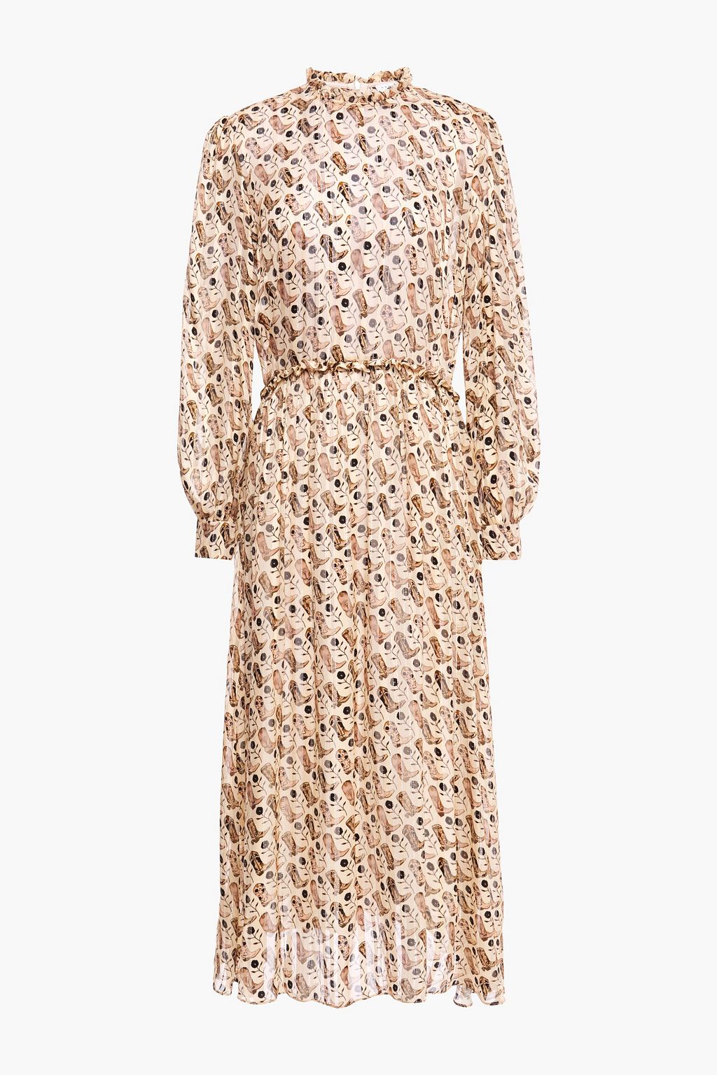 metallic satin midi dress