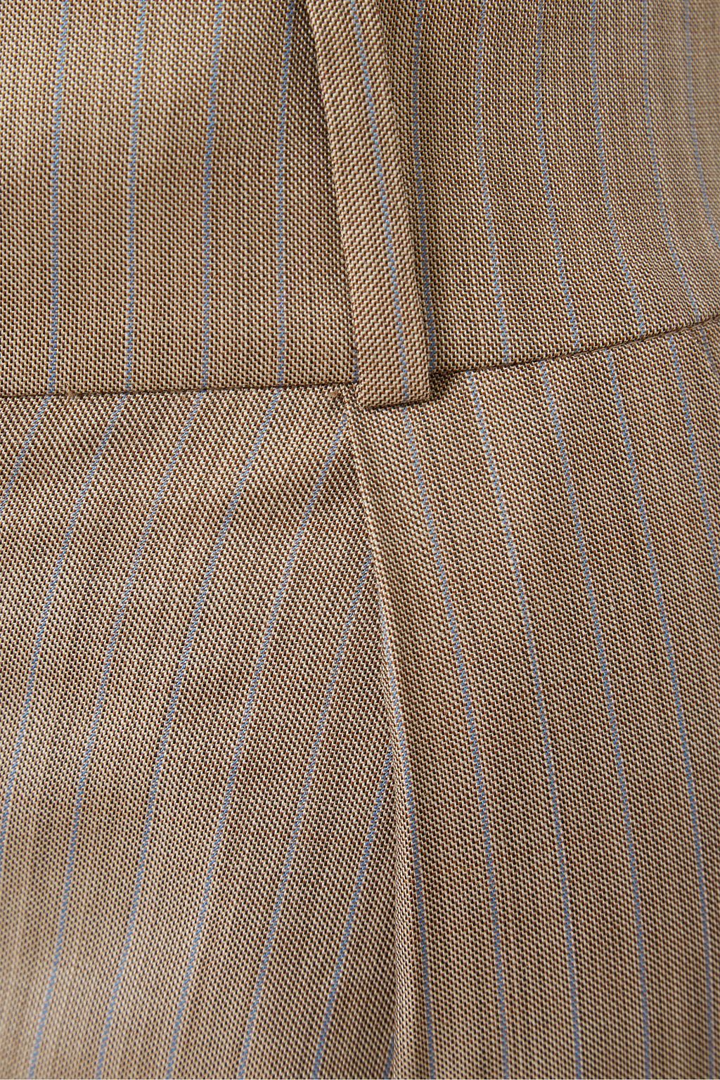 MATÉRIEL Pleated pinstriped wool-blend straight-leg pants