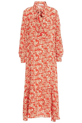 sandro orange dress