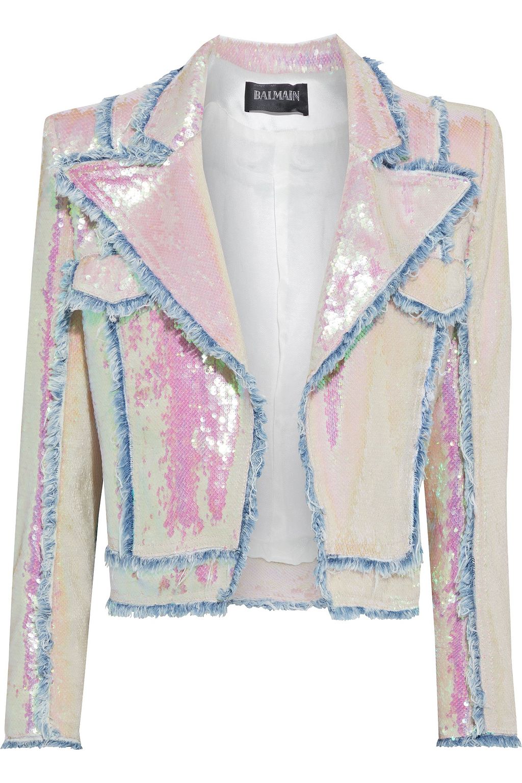 off white sequin jacket