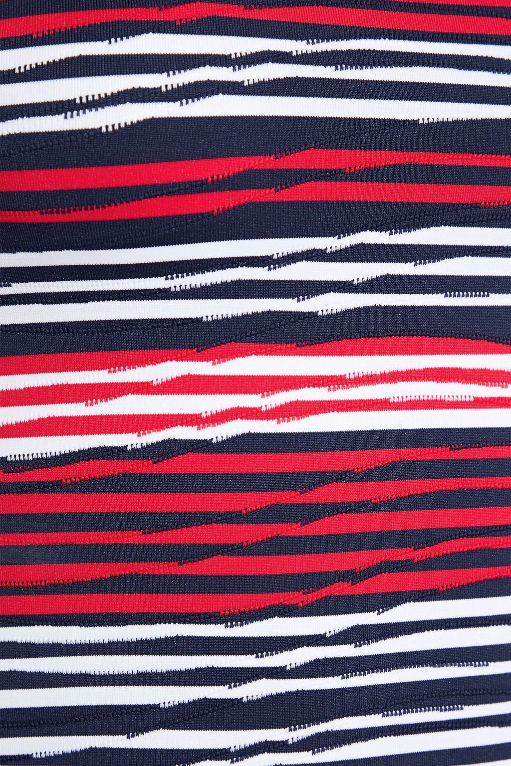 MELISSA ODABASH Cali embroidered striped rash guard