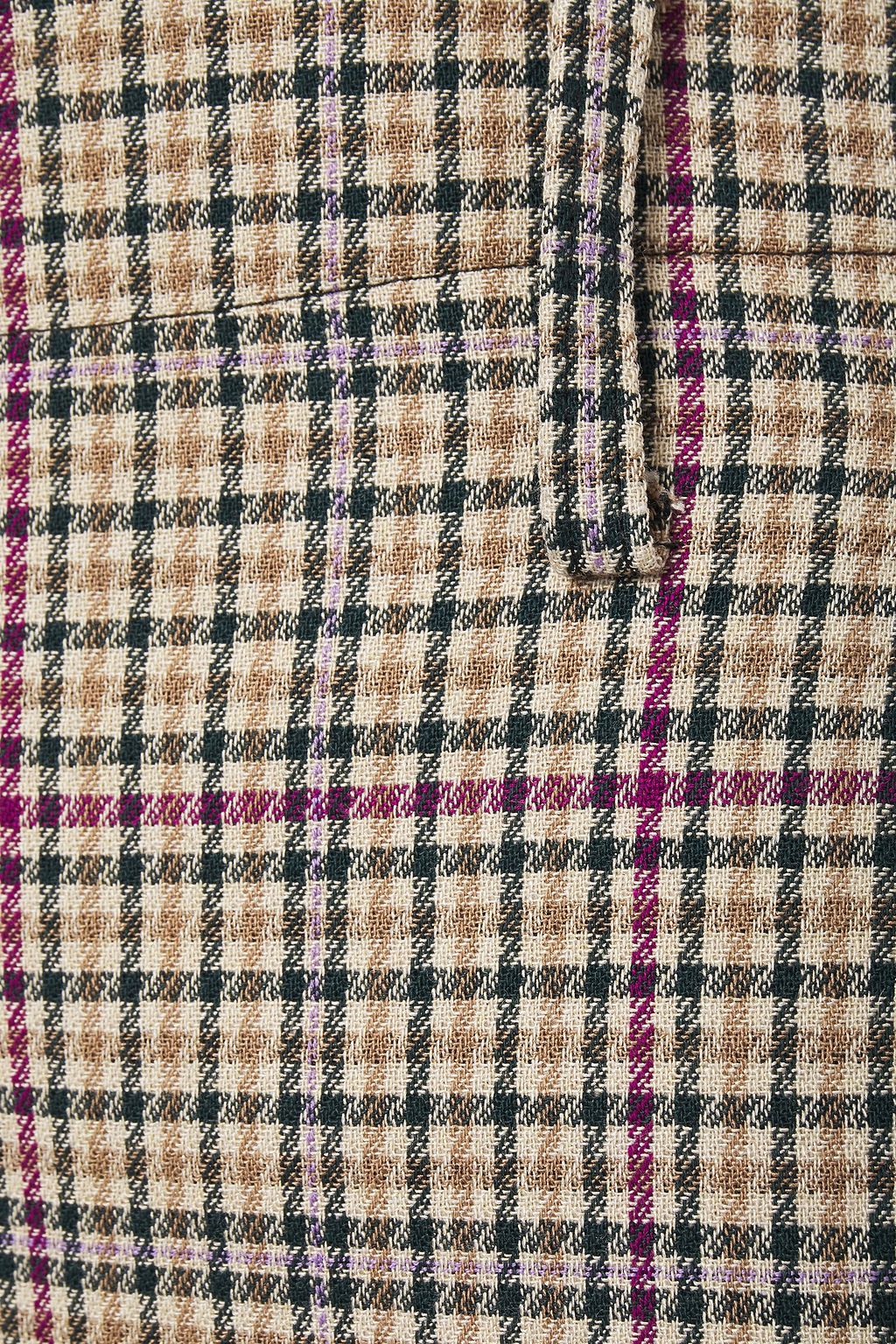 SANDRO Checked jacquard mini skirt