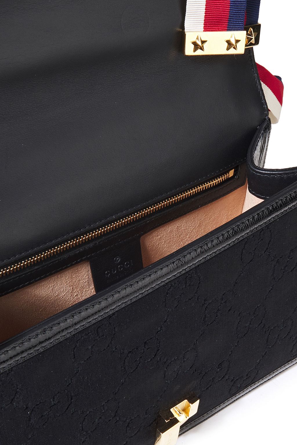 GUCCI Sylvie chain-embellished velvet shoulder bag