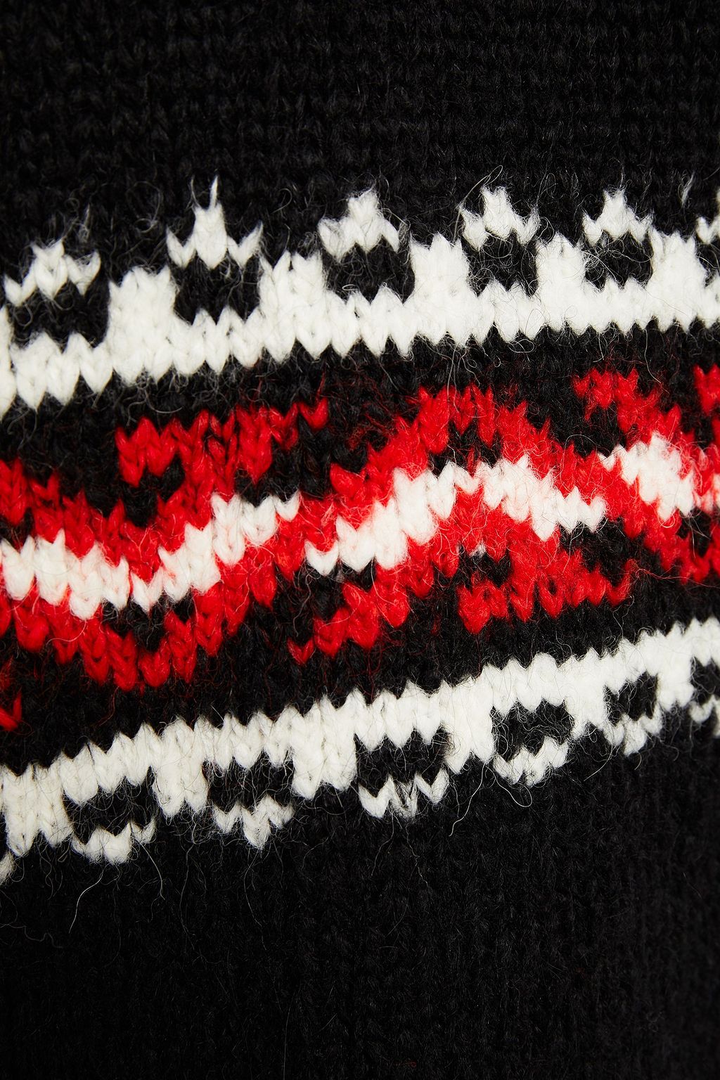 SANDRO Jaquie Fair Isle jacquard-knit sweater