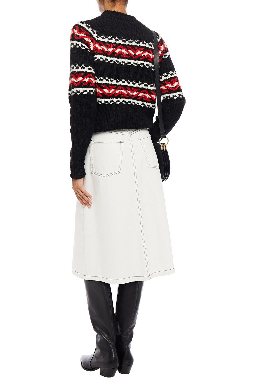 SANDRO Jaquie Fair Isle jacquard-knit sweater