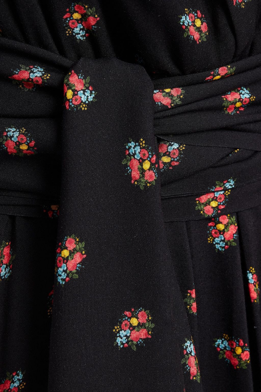 GÜL HÜRGEL Belted floral-print woven maxi dress