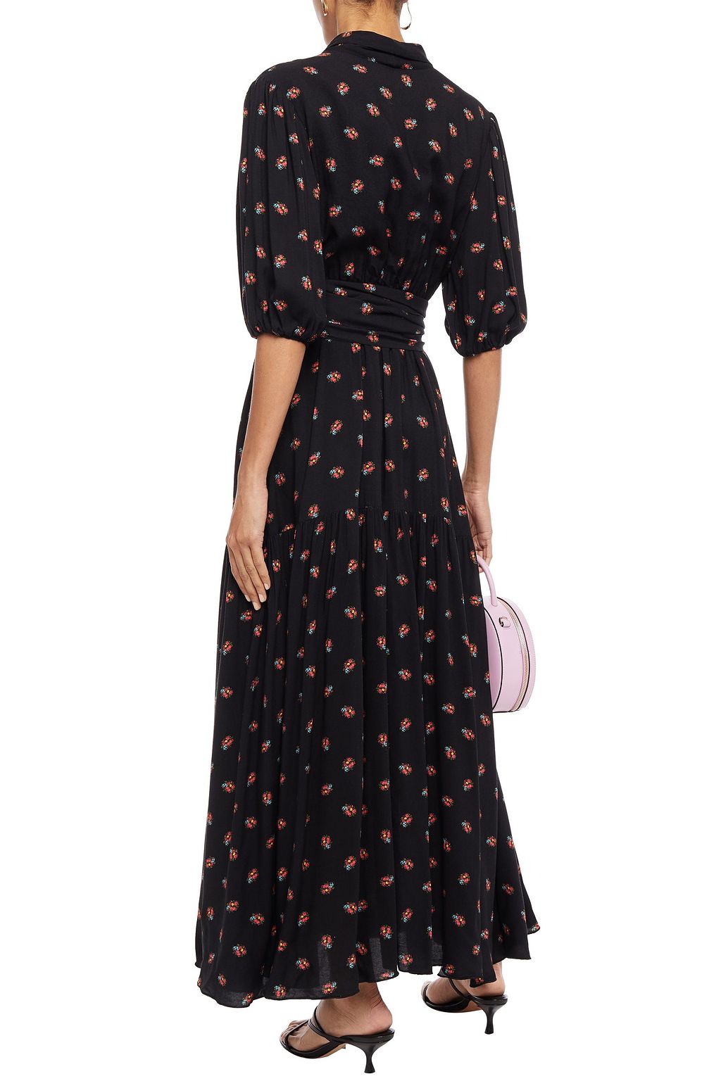 GÜL HÜRGEL Belted floral-print woven maxi dress