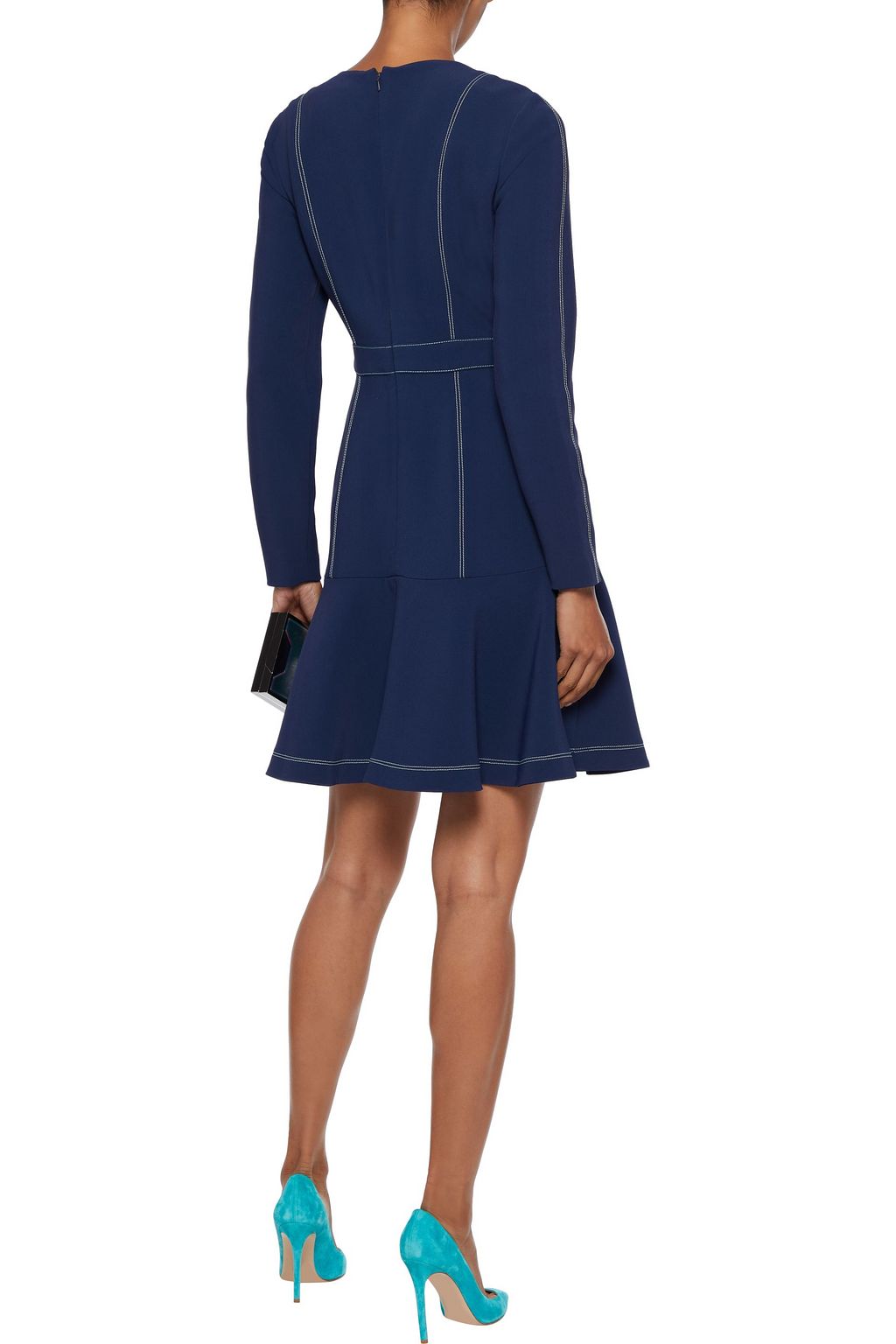 CAROLINA HERRERA Fluted cady mini dress