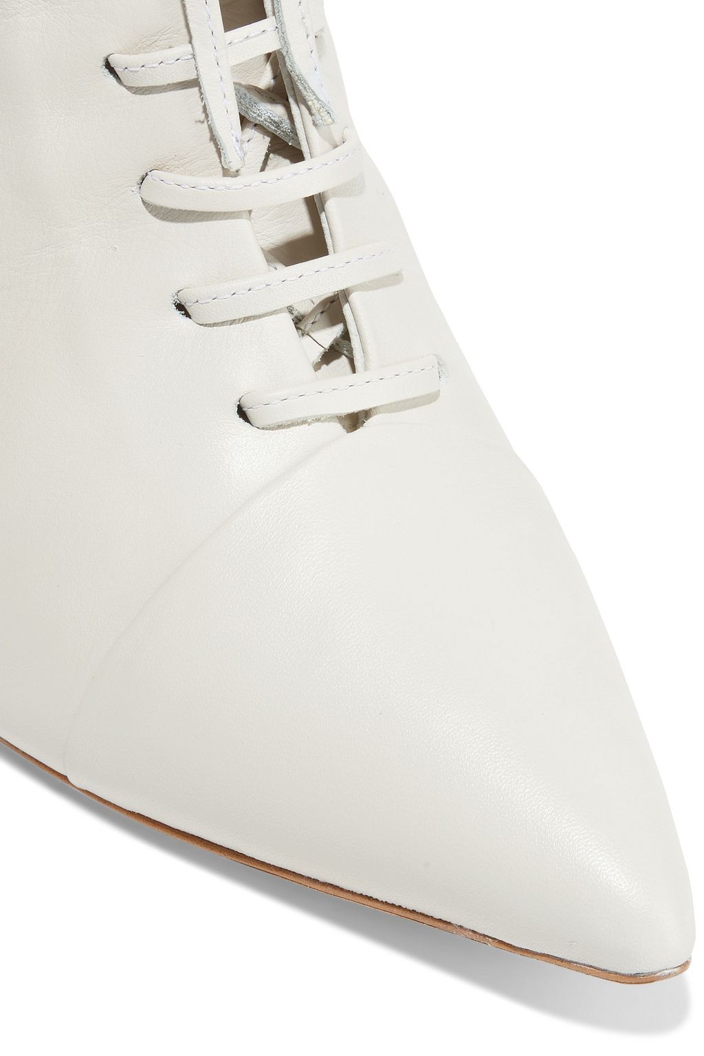 IRIS & INK Georgina lace-up leather ankle boots
