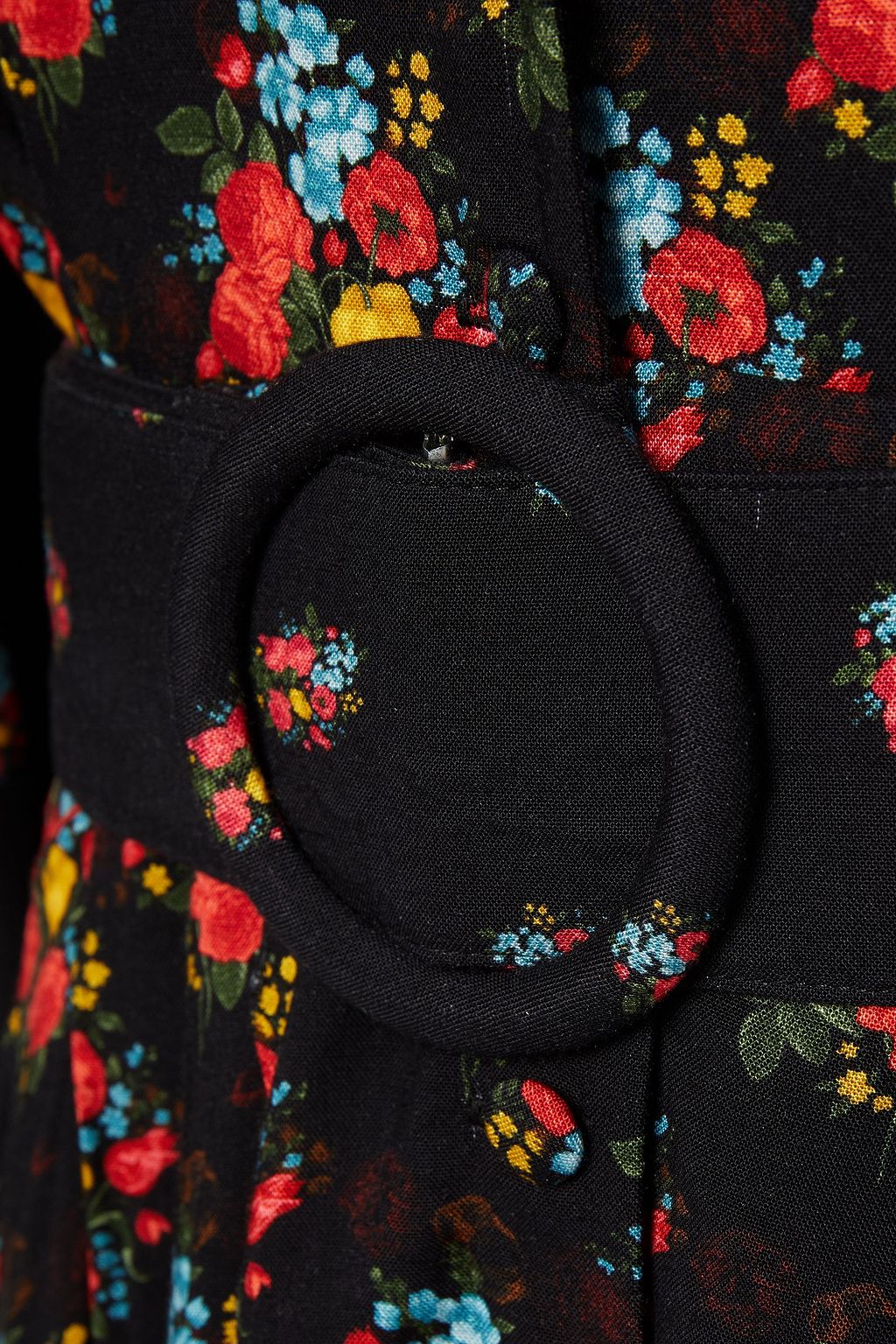 GÜL HÜRGEL Belted floral-print brushed-poplin maxi dress