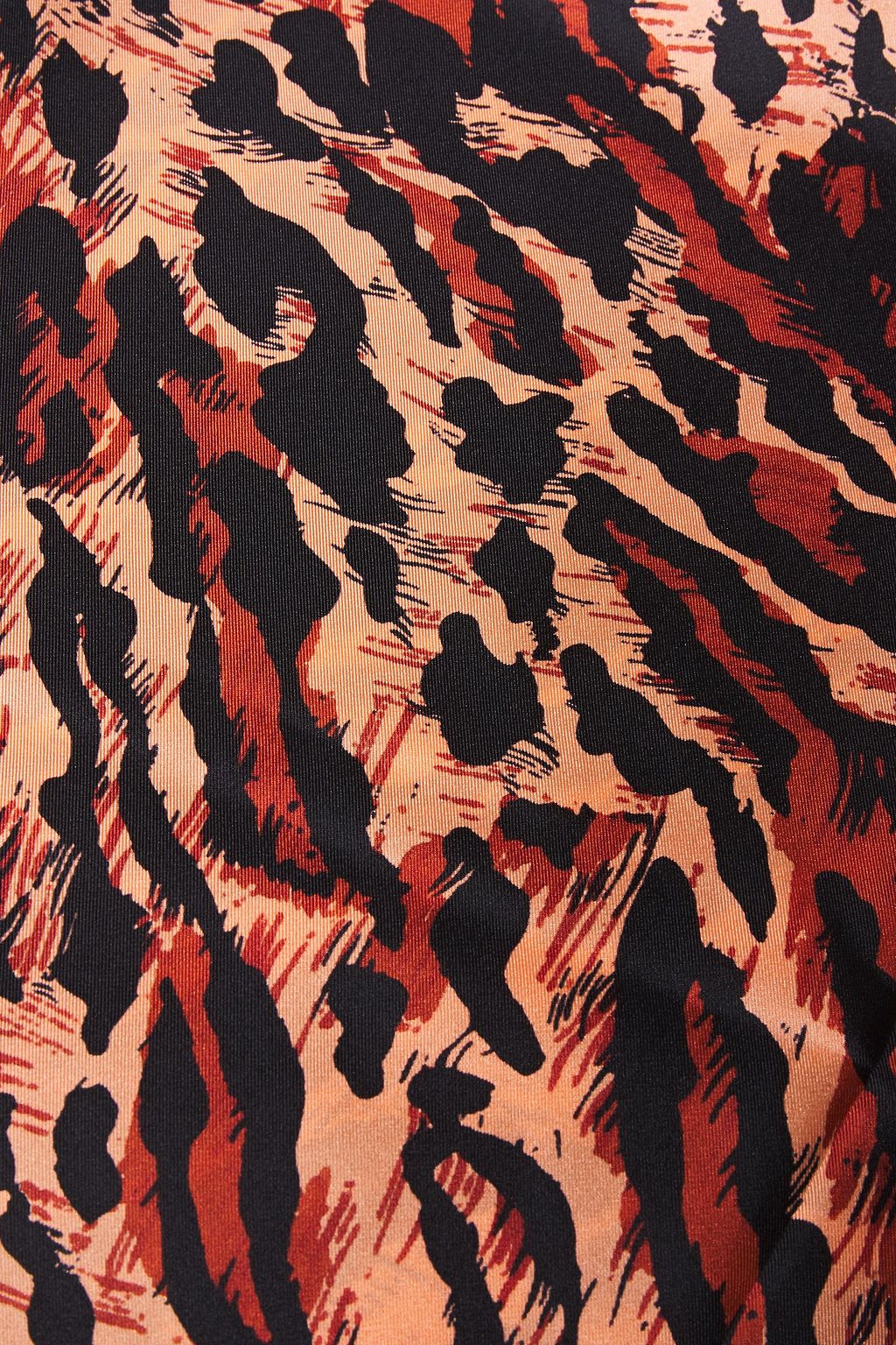 SANDRO Bestial printed silk-twill scarf