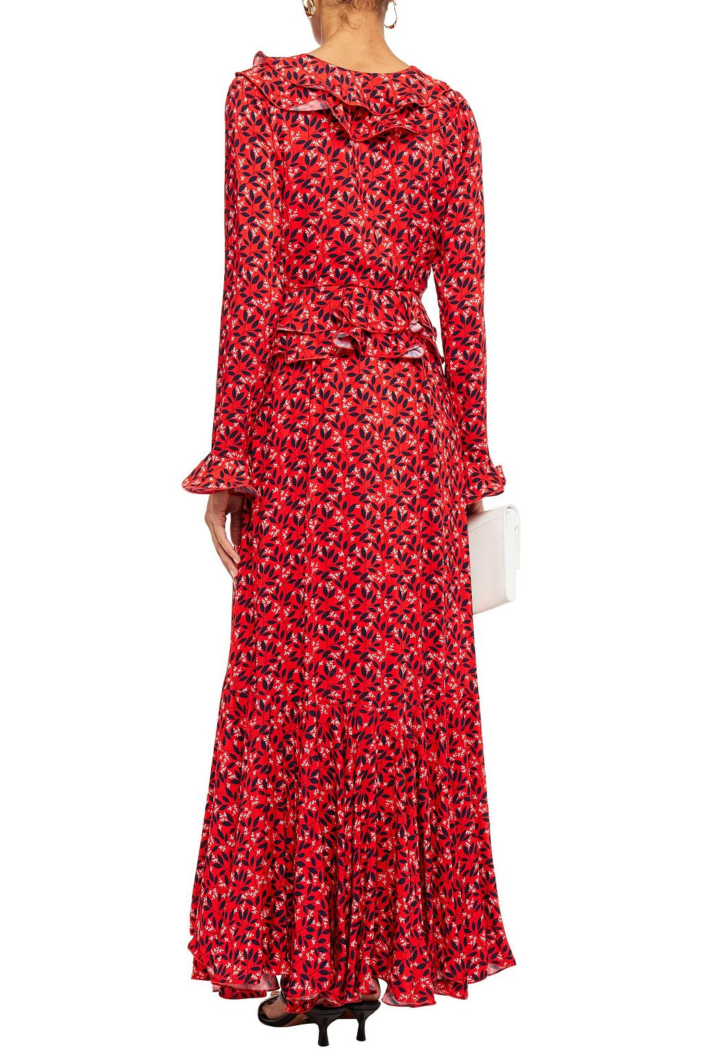 GÜL HÜRGEL Ruffled floral-print woven maxi dress