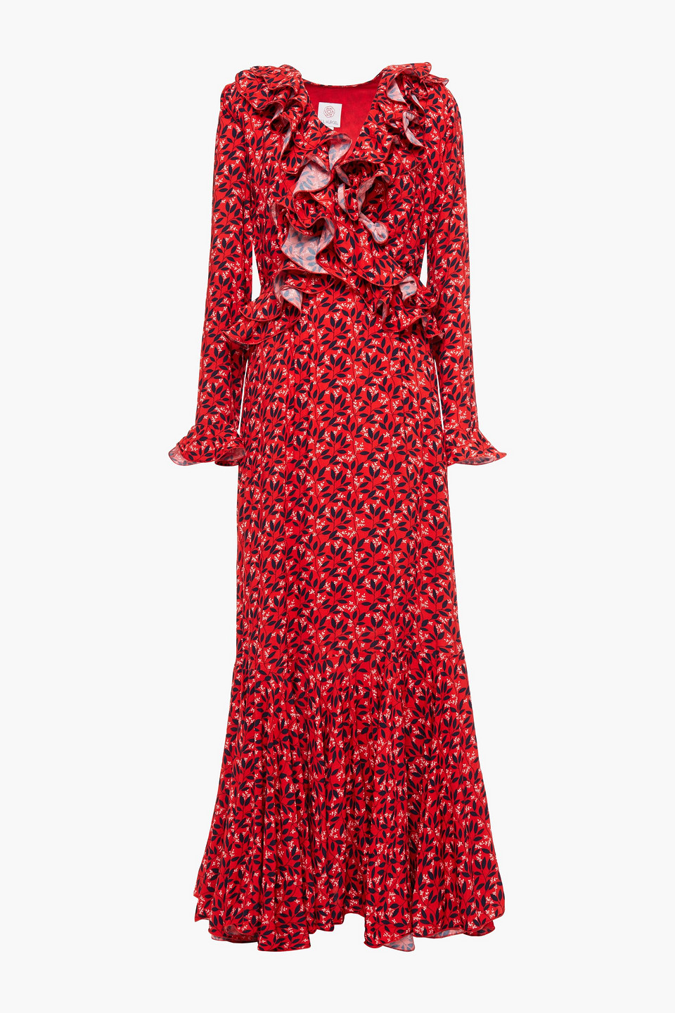 GÜL HÜRGEL Ruffled floral-print woven maxi dress
