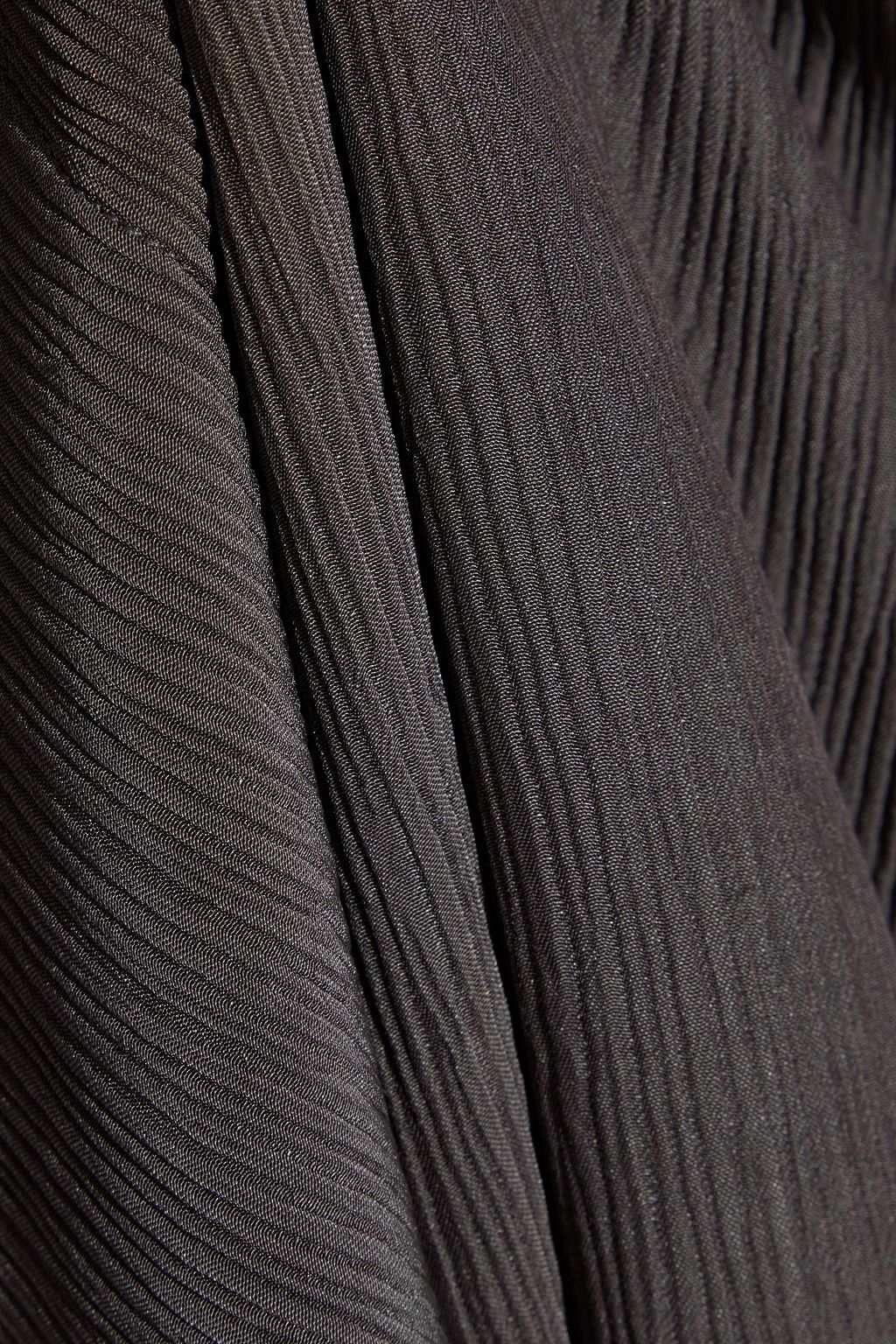 DEVEAUX Arya crinkled-crepe kaftan