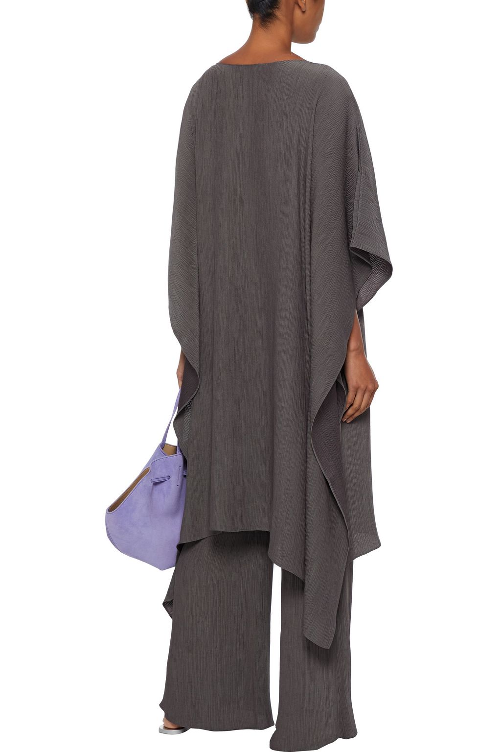 DEVEAUX Arya crinkled-crepe kaftan