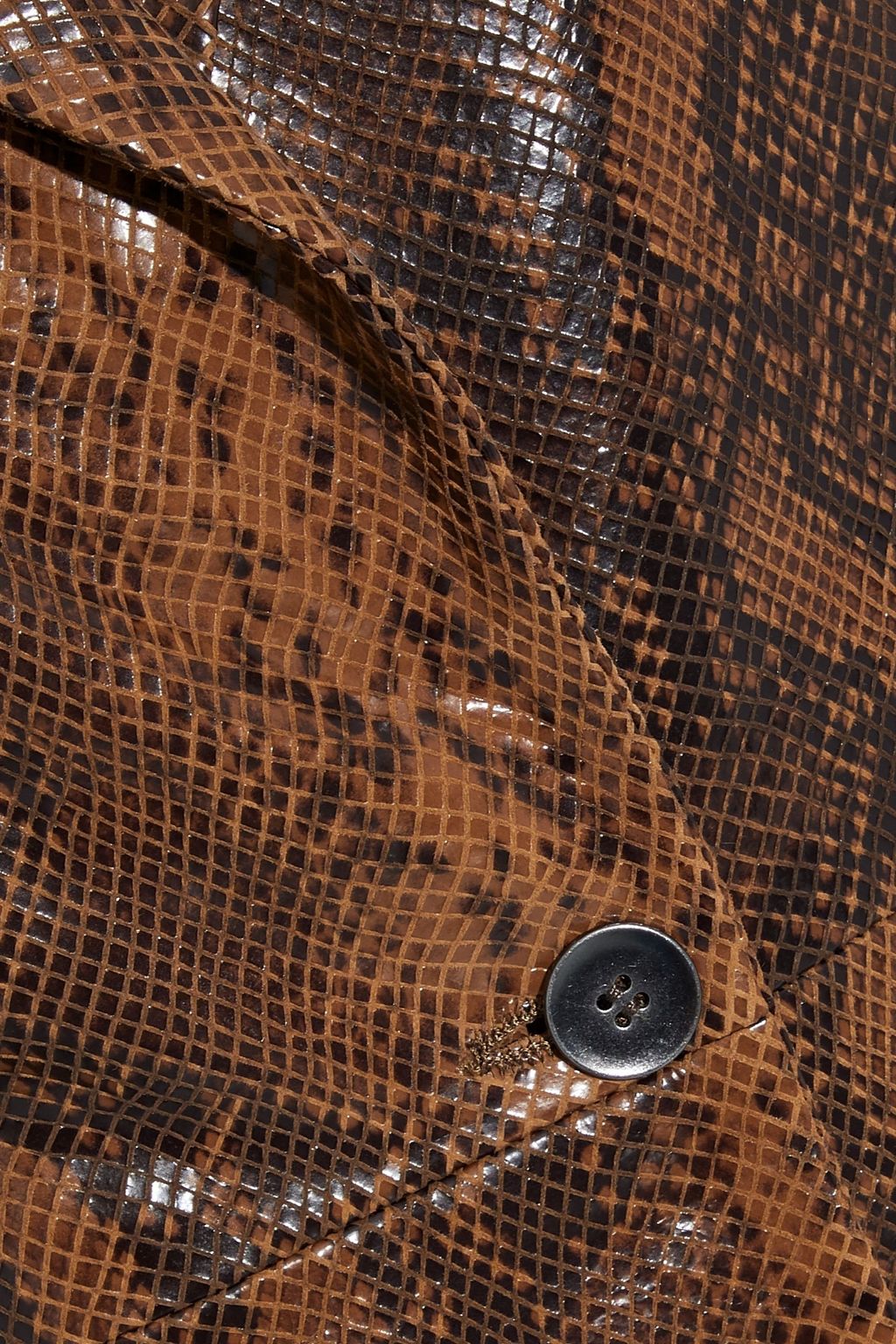 J BRAND Londyn snake-effect leather blazer